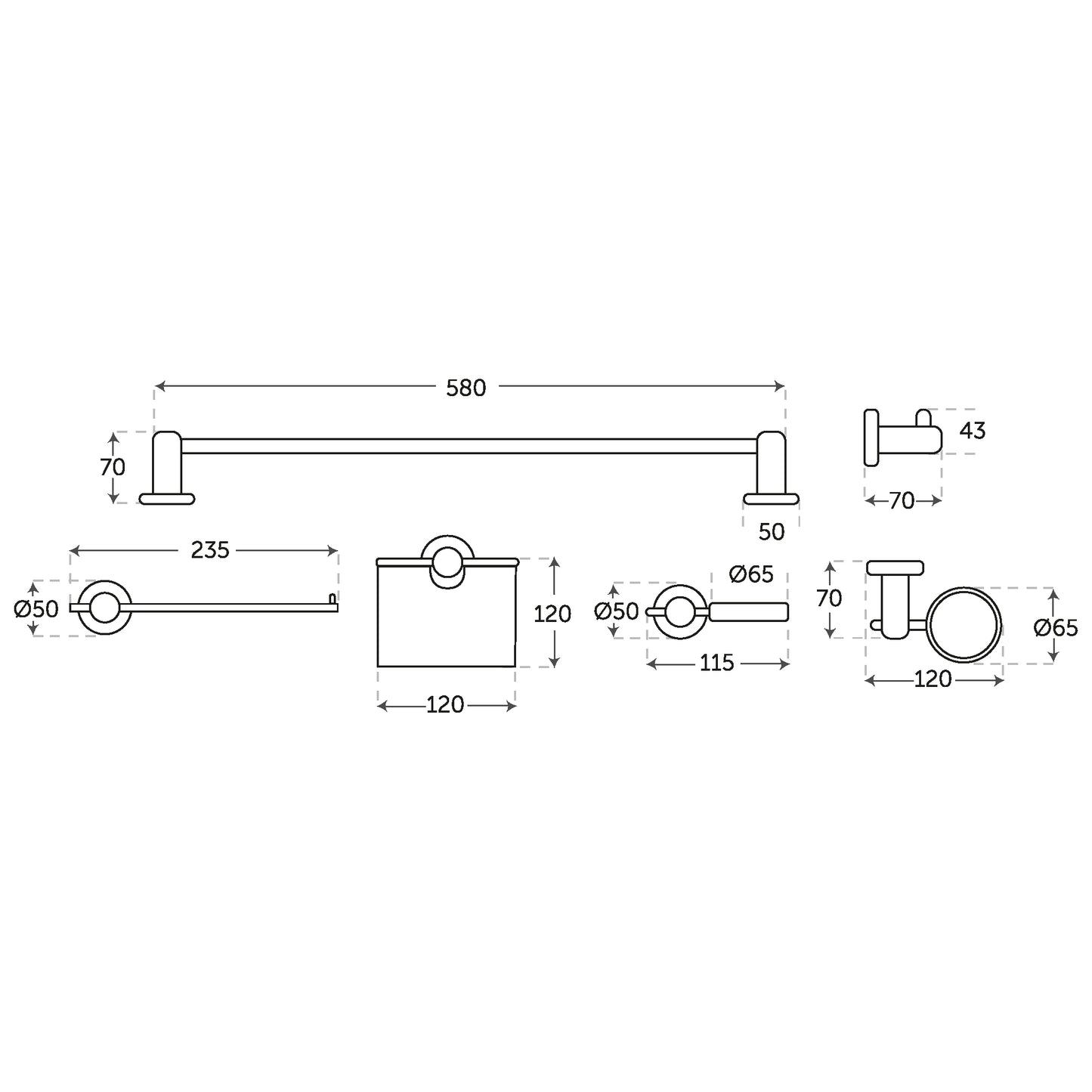 Set De Accesorios Romano